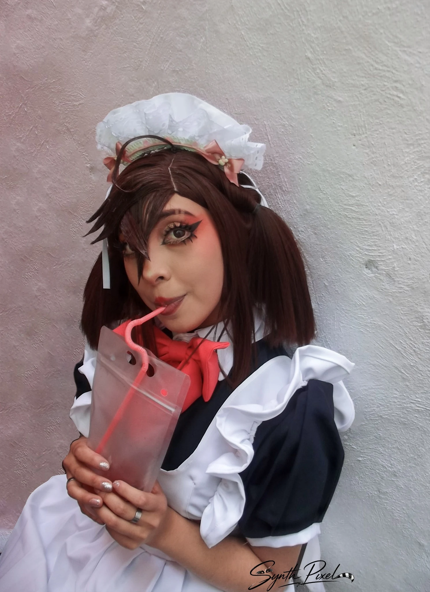 Cosplay de Momo Ayase versión maid por Sempai Cristal