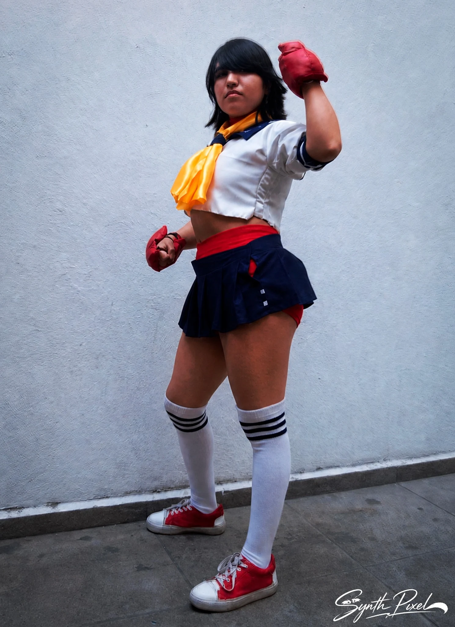 Cosplay de Sakura Kasugano por pandora_coco97